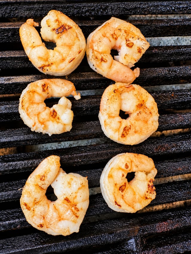 6 Grilled Shrimp.