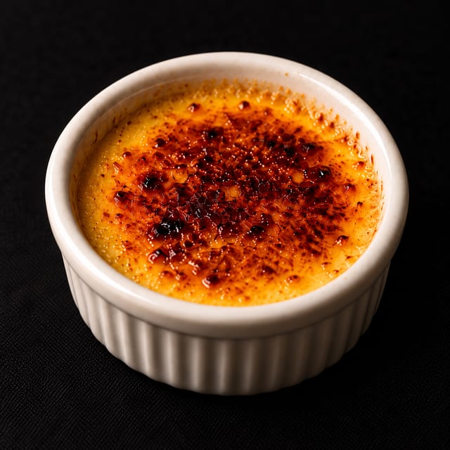 Homemade Crème Brûlée.