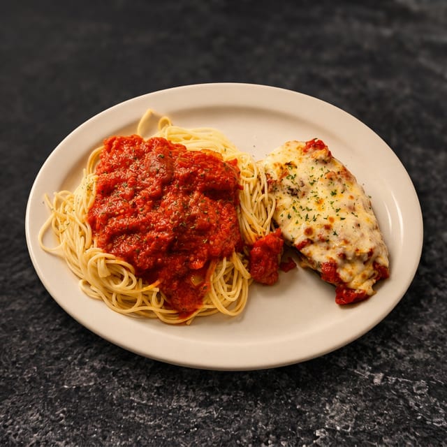 Breaded Veal Parmigiana.