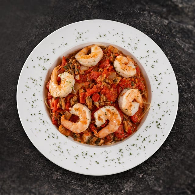 Red Shrimp Clam Medley.