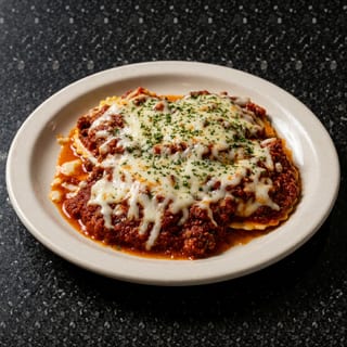 Baked Cheese Ravioli Bolognese