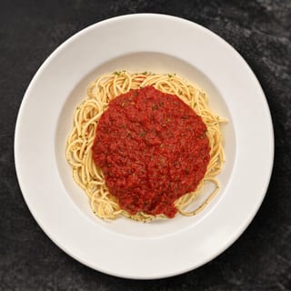 Side of Spaghetti with Thick Red Sauce