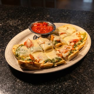 Dio's Pesto Bruschetta